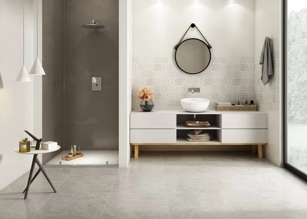 Rendering Interno Del Bagno — Foto Stock