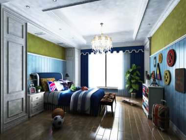 3 boyutlu çocuk odası, çok rahat.. 