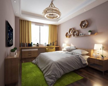 3 boyutlu çocuk odası, çok rahat.. 