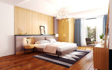 3D yatak odası, çok rahat..  