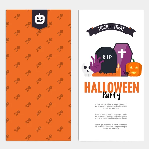 Hallowen Flyer ontwerpen — Stockvector