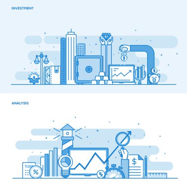 Düz çizgi renk kavramı-yatırım ve analiz
