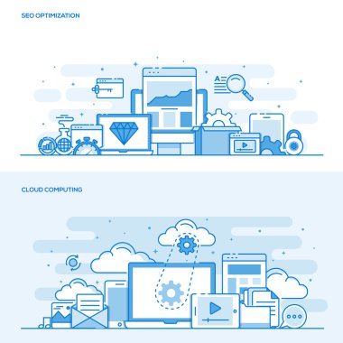 Düz renk kavramı-Seo hat ve Cloud computing