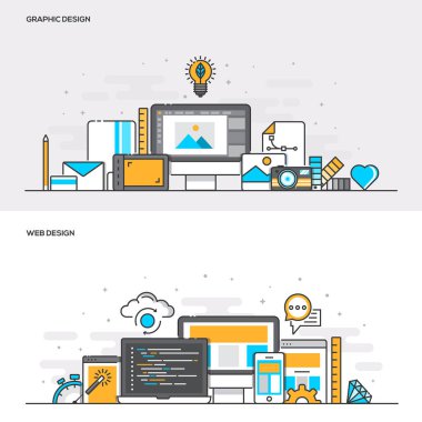 Düz çizgi renk kavramı-Web ve grafik tasarımı-renk
