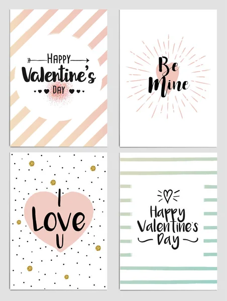 Valentines Day flyers — Stockvector