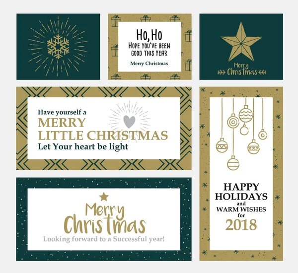 クリスマス カード デザイン 2 — ストックベクタ