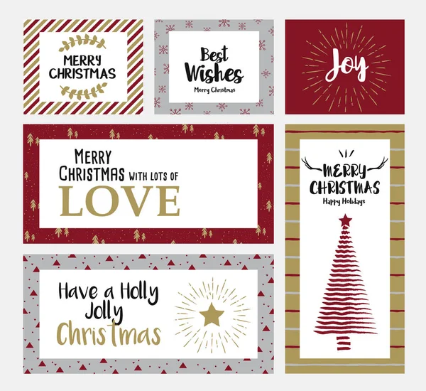 Design de cartões de Natal — Vetor de Stock