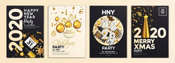Vánoční Party Flyer Design — Stockový vektor