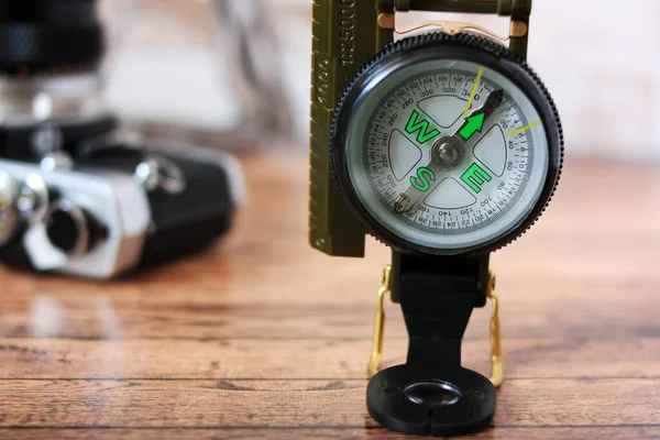 Tourist Compass Desk — Stock Photo, Image