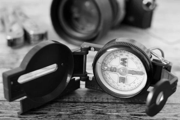 Compass Table — Stock Photo, Image