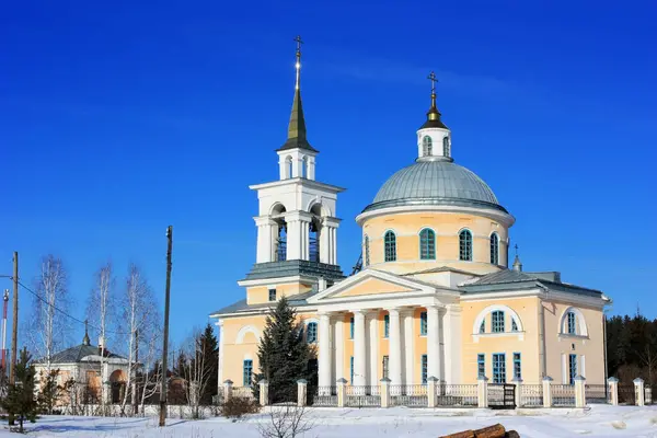 Alte Christlich Orthodoxe Kirche Aus Stein — Stockfoto