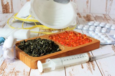 Tedavi için ilaç ve şırınga