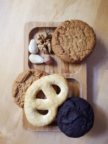 Печенье Орехи Завтрак — стоковое фото