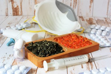 Tedavi için şifalı bitkiler ve haplar