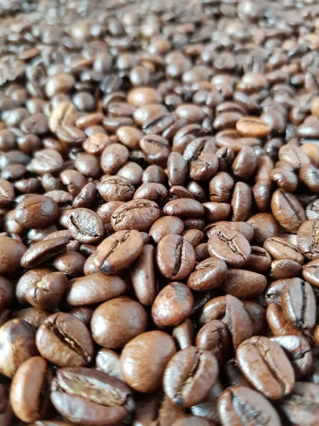 Los Granos Café Yacen Sobre Mesa — Foto de Stock