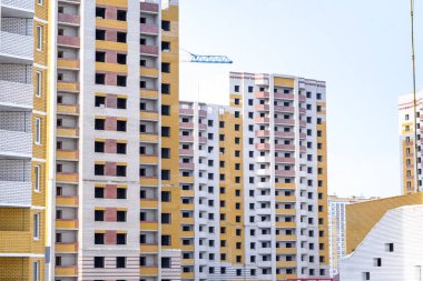 İnşaat konut evleri, unfinishe yeni kompleks