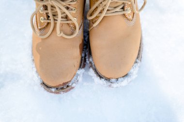 Kadın Ayakları karda, kış kurulmasını moda trekking botları