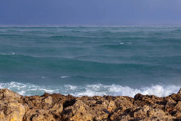 Ondas Tempestade Mar Negro Paisagem Dramática — Fotografia de Stock