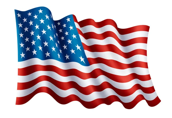 Bandera de USA — Vector de stock