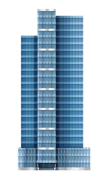 Ilustración del edificio moderno Gráficos vectoriales