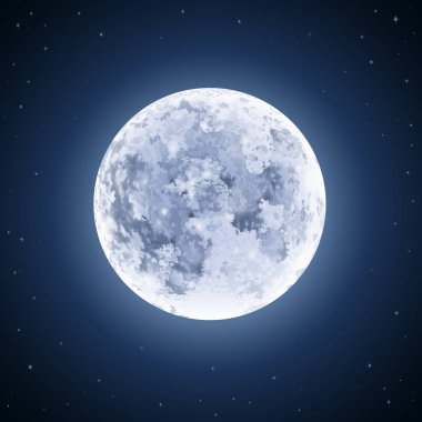 Illustration of Moon clipart