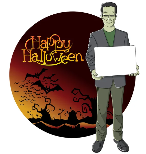 Design Cartoon Frankenstein — Stockový vektor