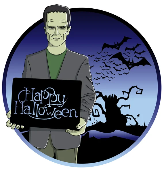 Diseño de Cartoon Frankenstein — Vector de stock