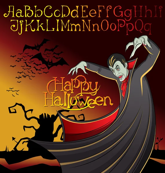 Cartone animato Frankenstein Halloween — Vettoriale Stock