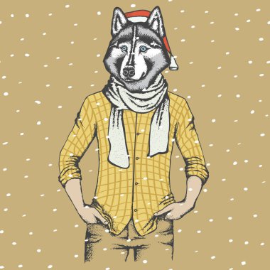 Siberian dış yapraklar insan gömlekli