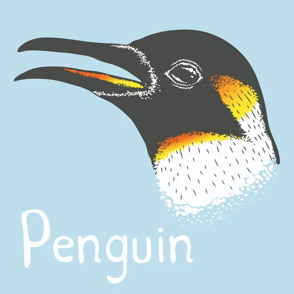 Schattig antarctische pinguïn — Stockvector