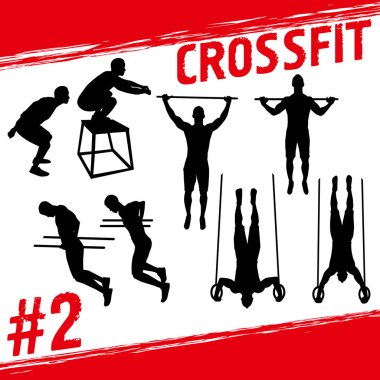 Fitness ve crossfit egzersiz yapan insanlar