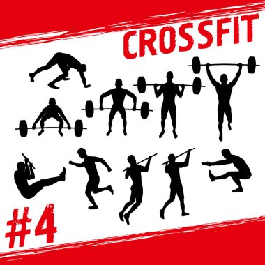 Fitness ve crossfit egzersiz yapan insanlar