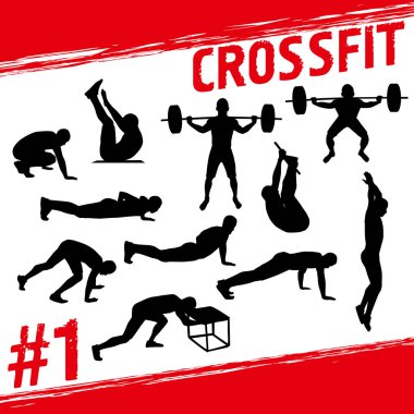 Fitness ve crossfit egzersiz yapan insanlar