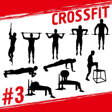 Fitness ve crossfit egzersiz yapan insanlar