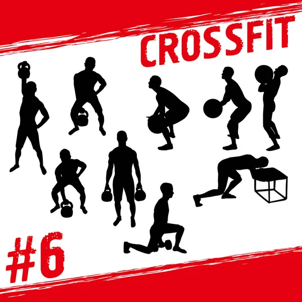 Fitness ve crossfit egzersiz yapan insanlar