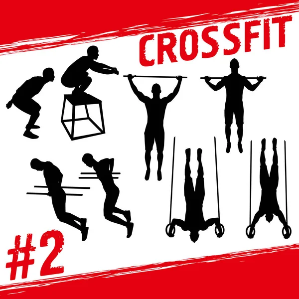 People doing fitness and crossfit workouts Royalty Free Stock Illustrations