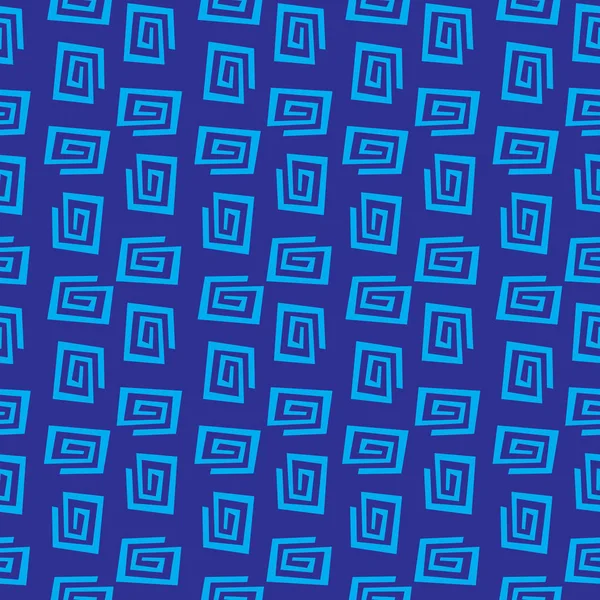 Muster mit blauen Schnörkeln — Stockvektor