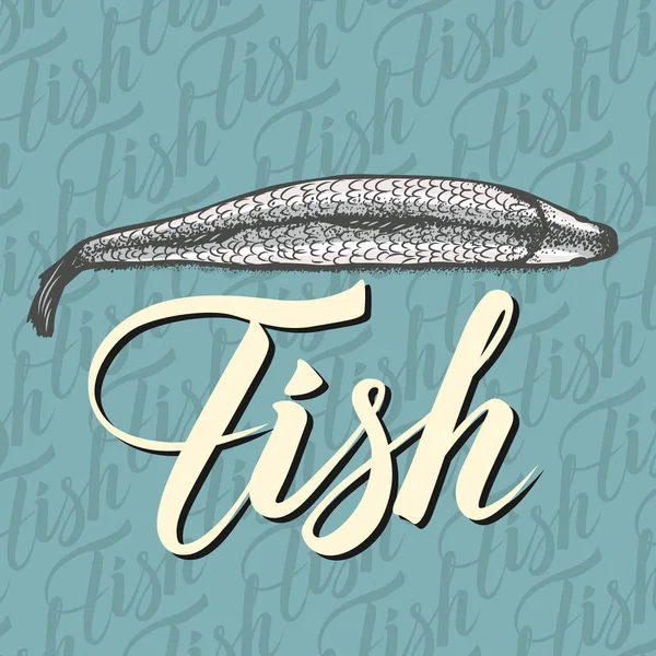 Kaligrafi yazıt ile balık
