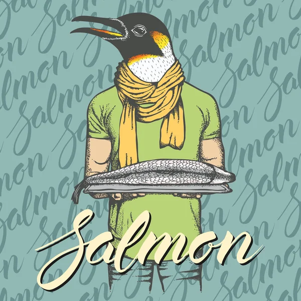 taze balık olan penguen 