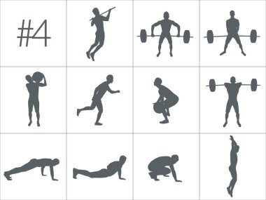 Fitness ve crossfit egzersiz yapan insanlar