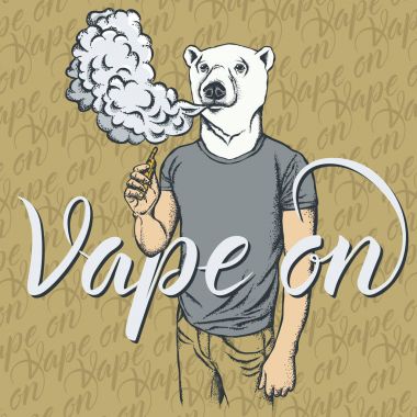 Beyaz ayı vaping elektronik sigara