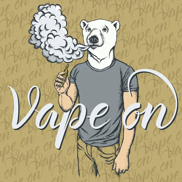 Beyaz ayı vaping elektronik sigara