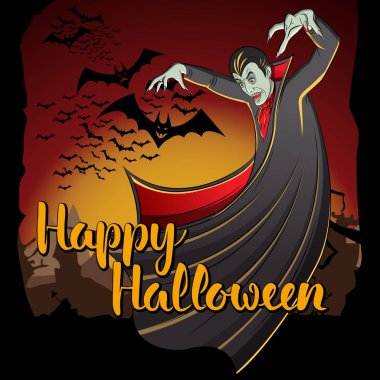  Vampir Drakula ile harfler 