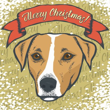  Jack Russell Terrier Santa Hat 