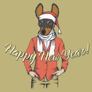 Köpek oyuncak korkunç insan takım