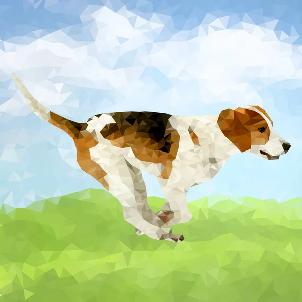 Silueta de Beagle Dog — Archivo Imágenes Vectoriales