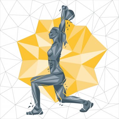 kadın fitness ve crossfit egzersiz yapıyor