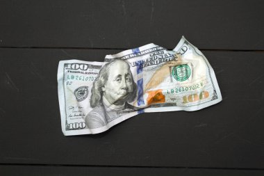 buruşuk dolar para. Cryptocurrency para kavramı