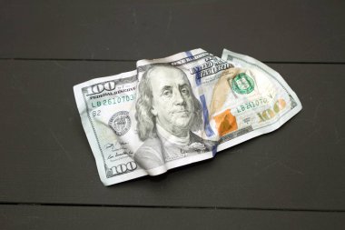 buruşuk dolar para. Cryptocurrency para kavramı