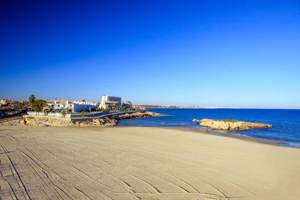 Испания Средиземное Море Большой Песчаный Пляжный Остров Море — стоковое фото